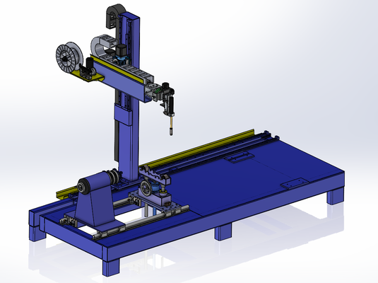 PLC Controlled Circular Seam Auto Welding Machine With Arc Length Tracking 70mm Swing Oscillator
