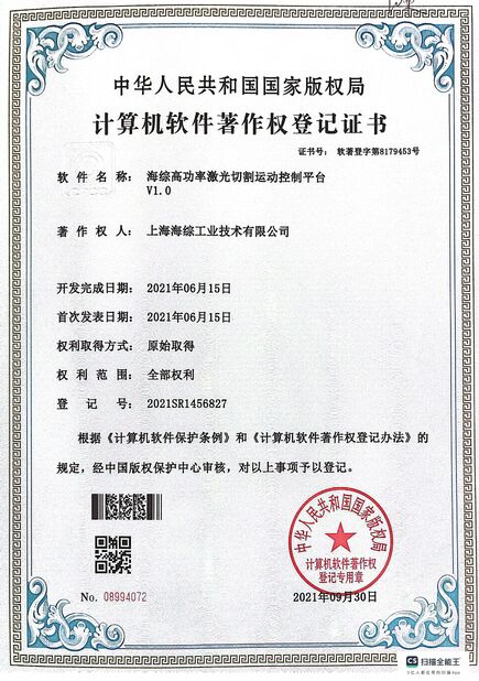 China Hyzont(Shanghai) Industrial Technologies Co.,Ltd. certificaten